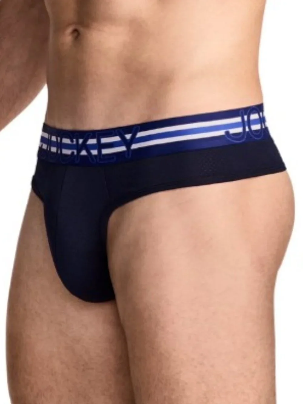 Jockey Men's Sport Stability Pouch Microfiber Thong - Large - Jockey Blue